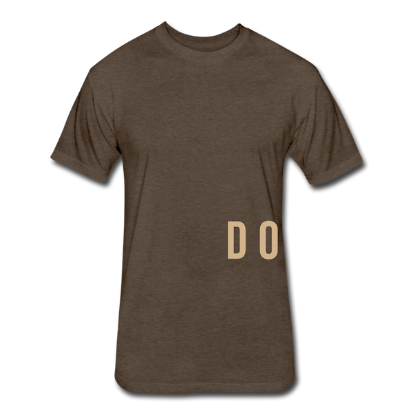 Do Something T-shirt (Continuous font - Tan) - heather espresso