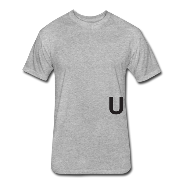 UNITE T-shirt (Continuous font - wht) - heather gray