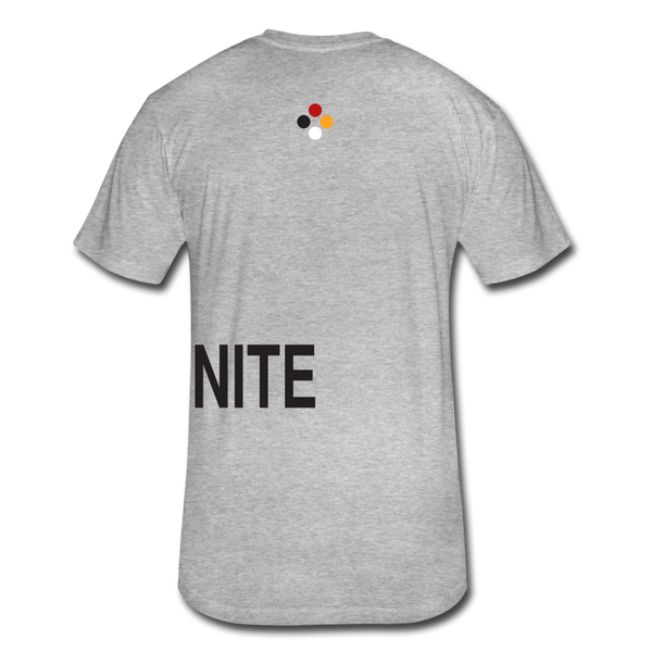 UNITE T-shirt (Continuous font - wht) - heather gray