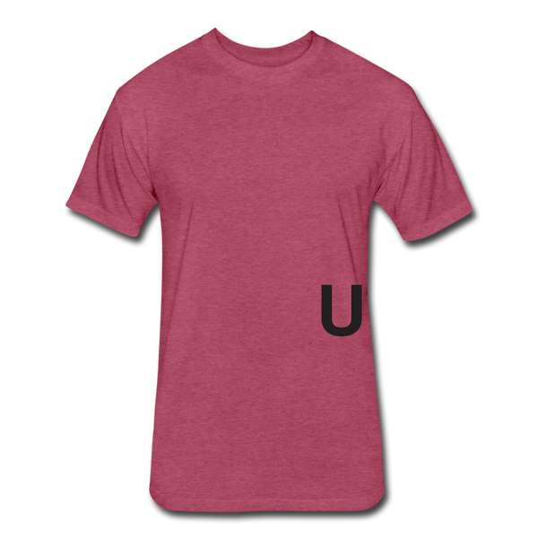 UNITE T-shirt (Continuous font - wht) - heather burgundy