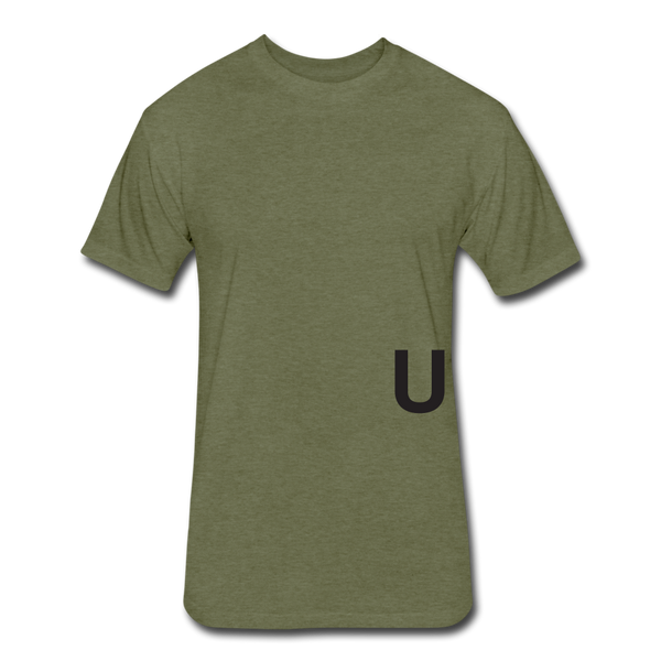 UNITE T-shirt (Continuous font - wht) - heather military green