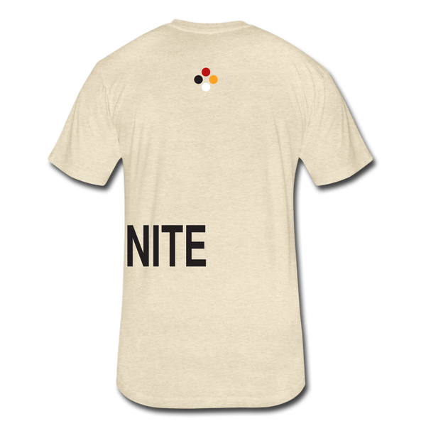 UNITE T-shirt (Continuous font - wht) - heather cream