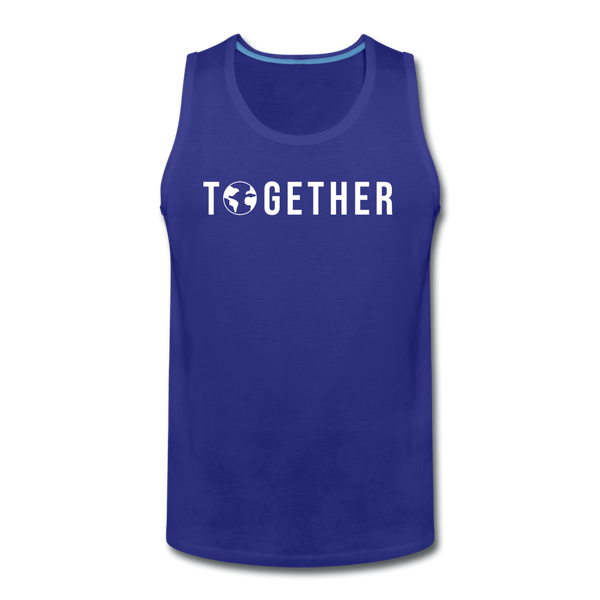 TOGETHER - WE WIN - Men’s Premium Tank - royal blue