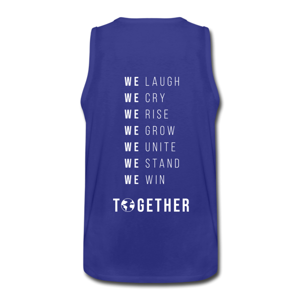 TOGETHER - WE WIN - Men’s Premium Tank - royal blue