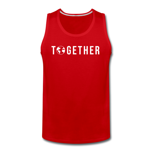 TOGETHER - WE WIN - Men’s Premium Tank - red