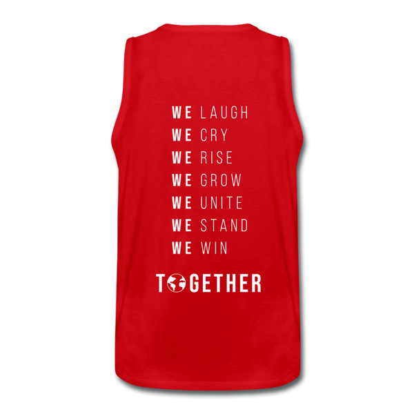 TOGETHER - WE WIN - Men’s Premium Tank - red