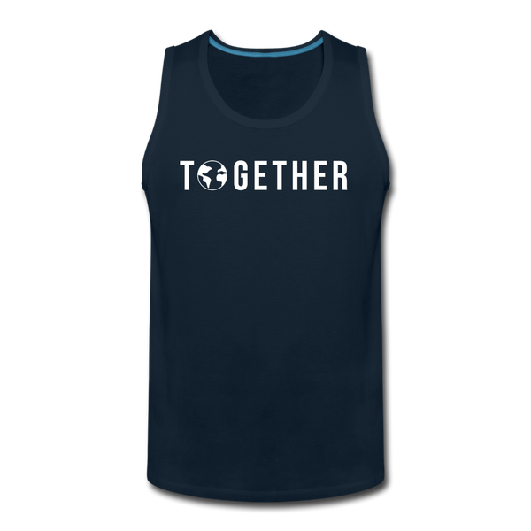 TOGETHER - WE WIN - Men’s Premium Tank - deep navy