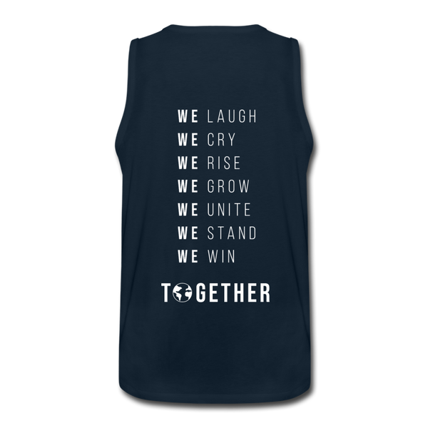 TOGETHER - WE WIN - Men’s Premium Tank - deep navy