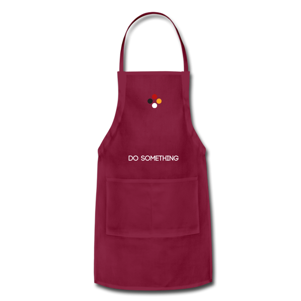 DO SOMETHING Apron - burgundy