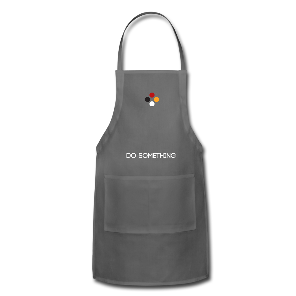 DO SOMETHING Apron - charcoal