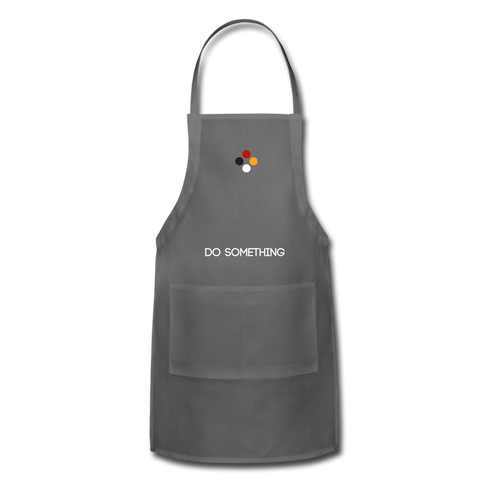 DO SOMETHING Apron - charcoal