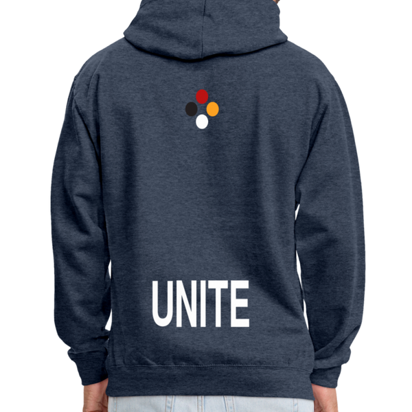 UNITE Contrast Hoodie - indigo heather/asphalt