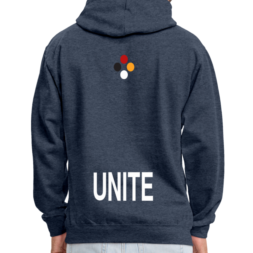 UNITE Contrast Hoodie - indigo heather/asphalt