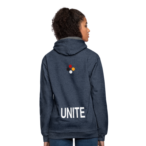 UNITE Contrast Hoodie - indigo heather/asphalt