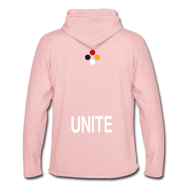 UNITE Lightweight Terry Hoodie - cream heather pink