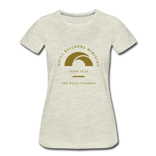 UNITY BUILDER'S Women’s Premium T-Shirt - heather oatmeal