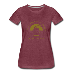 UNITY BUILDER'S Women’s Premium T-Shirt - heather burgundy