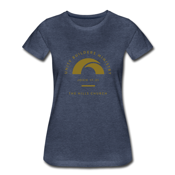 UNITY BUILDER'S Women’s Premium T-Shirt - heather blue