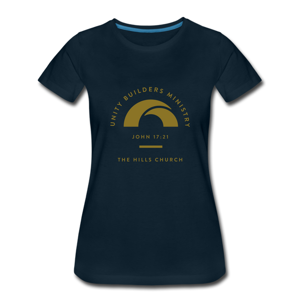 UNITY BUILDER'S Women’s Premium T-Shirt - deep navy