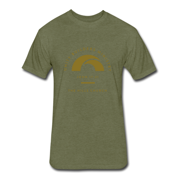 UNITY BUILDERS Fitted Cotton/Poly T-Shirt by Next Level - heather military green